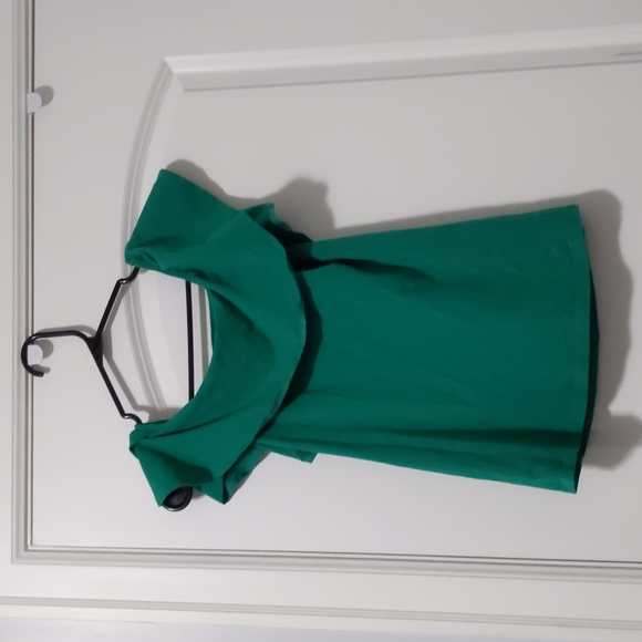 Twik by Simon's Green Shoulderless Blouse - Picture 2 of 3